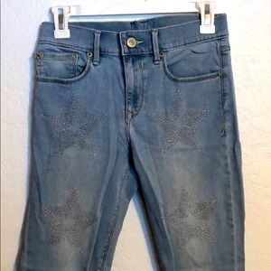Express star embroidered jeans